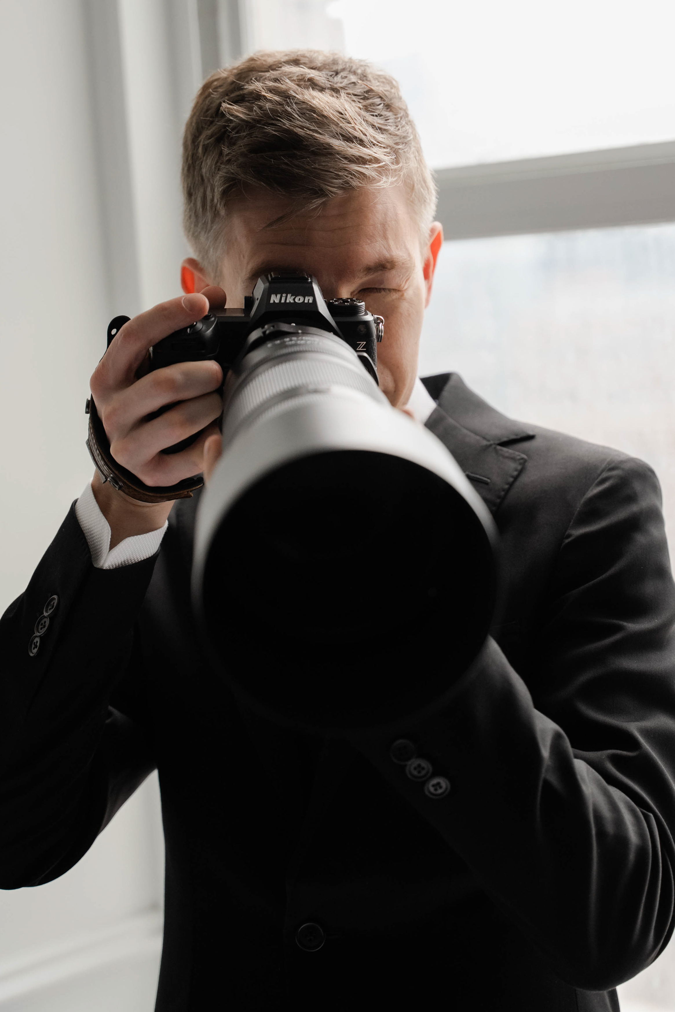Matthew Pearon with a camera